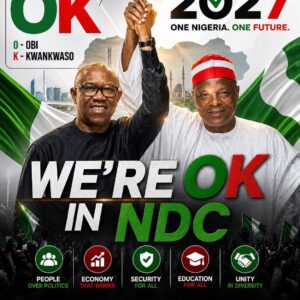 NDC becomes the Fastest Growing Political Party in Africa as Peter Obi, Kwnkwaso Join the Party with  a total Membership of 9.1 Million