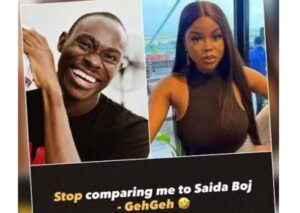 WATCH_ Wedding Saga_ “Bring him to my church so I can handle his mouth” — Saida Boj reacts to old video of GehGeh saying he should be taken to a Celestial church if he ever gets married