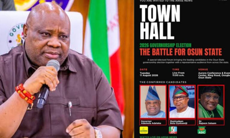 Governor Adeleke Of Osun State Call out President Tinubu and APC Governorship Candidate in Osun