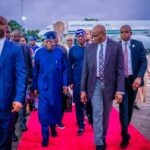 VIDEO: Nigerians Jubilate as President Tinubu Ends Working Vacation in Paris as He Returns Home to Resume Official Duties